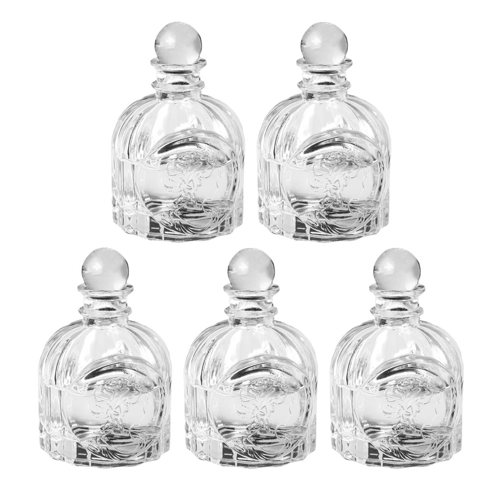 Home Fragrance Aromatherapy - 5Sets Fragrance Bottles Transparent French Style