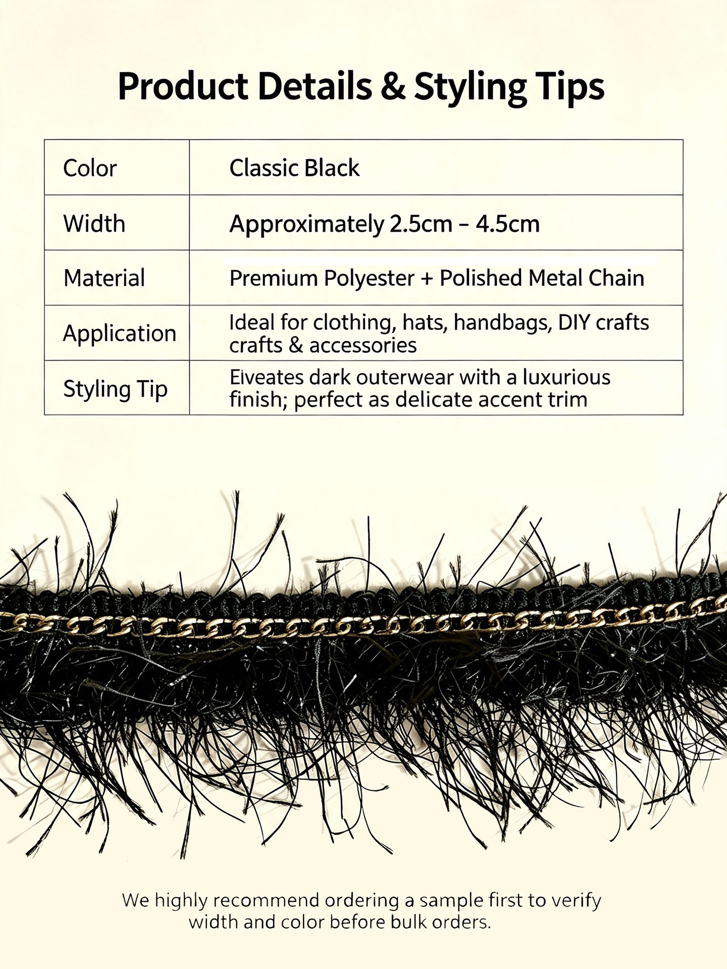 3 Meters Black Faux Feather Ta - đánh giá và giá Home Fragrance No 3