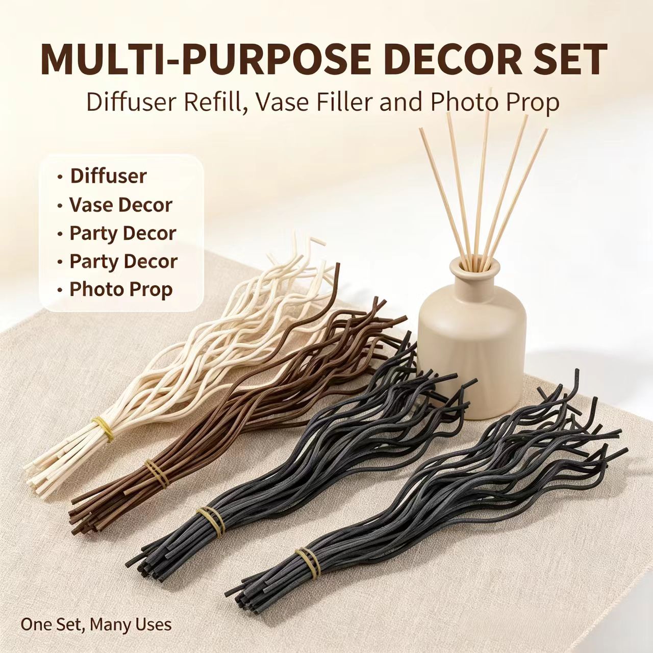20Pcs Long Wavy Rattan Reed Di - đánh giá và giá Home Fragrance Diffuser Sticks